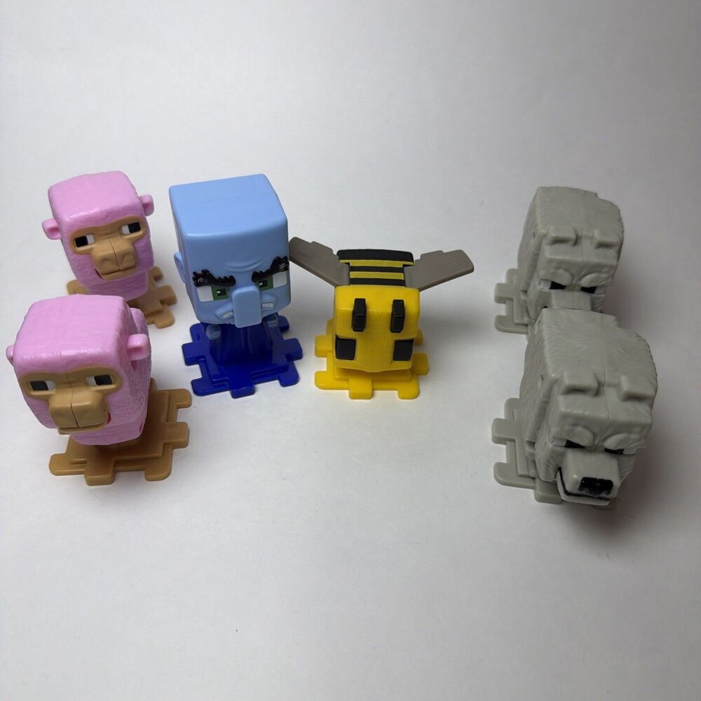 McDonald's Minecraft Movie Happy Meal Toys Set As Pictured 6 Pieces
